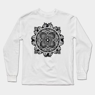 Mandala (Design on Front) Long Sleeve T-Shirt